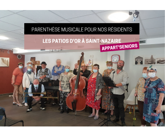Parenthèse musicale dans la résidence "Les Patios d'Or"